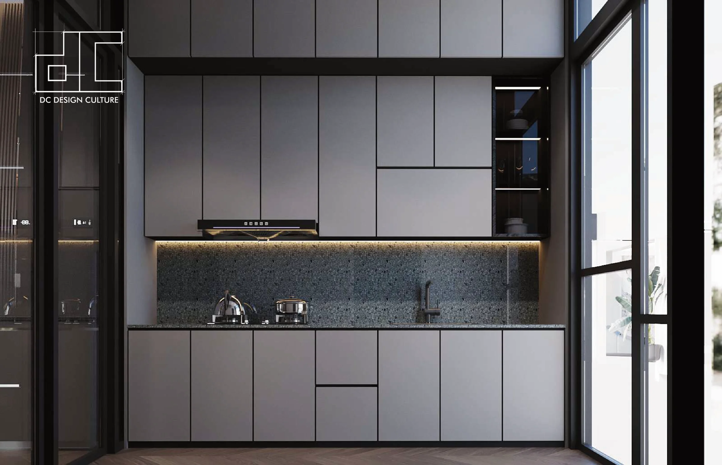 Aurora Sentral — kitchen cabinetry and worktop